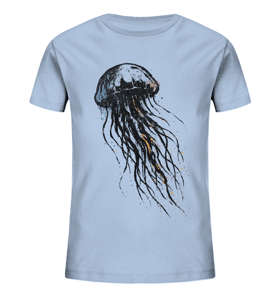 Street Art Qualle - Kinder Bio Shirt - Kiebitzdelle