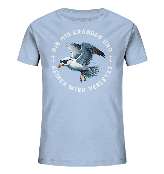 Gib mir Krabben und keiner wird verletzt - Kinder Bio Shirt - Kiebitzdelle