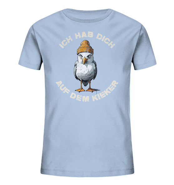 Ich hab Dich auf dem Kieker Möwe Spruch - Kinder Bio Shirt - Kiebitzdelle