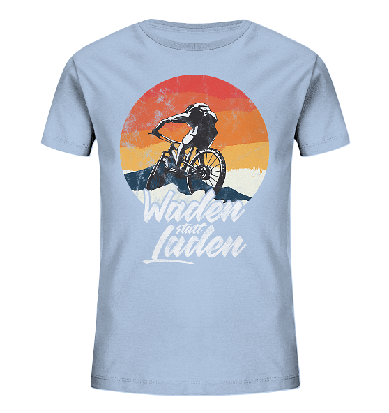 Waden statt Laden Fahrrad E-Bike Radtrikot - Kinder Bio Shirt - Kiebitzdelle
