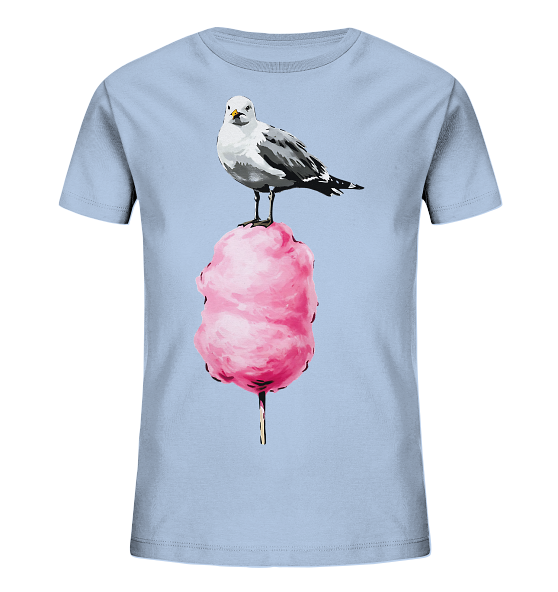 Möwe auf Zuckerwatte - Kinder Bio Shirt