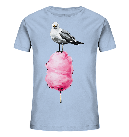 Möwe auf Zuckerwatte - Kinder Bio Shirt - Kiebitzdelle