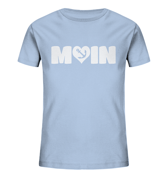 Moin Spruch mit Herz Anker - Kinder Bio Shirt - Kiebitzdelle