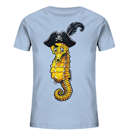 Seepferdchen Seeräuber Pirat - Kinder Bio Shirt
