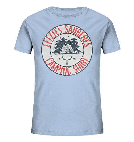Letztes sauberes Camping Shirt - Kinder Bio Shirt - Kiebitzdelle