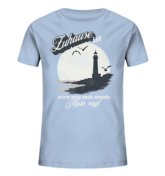 Moin Spruch Zuhause - Kinder Bio Shirt