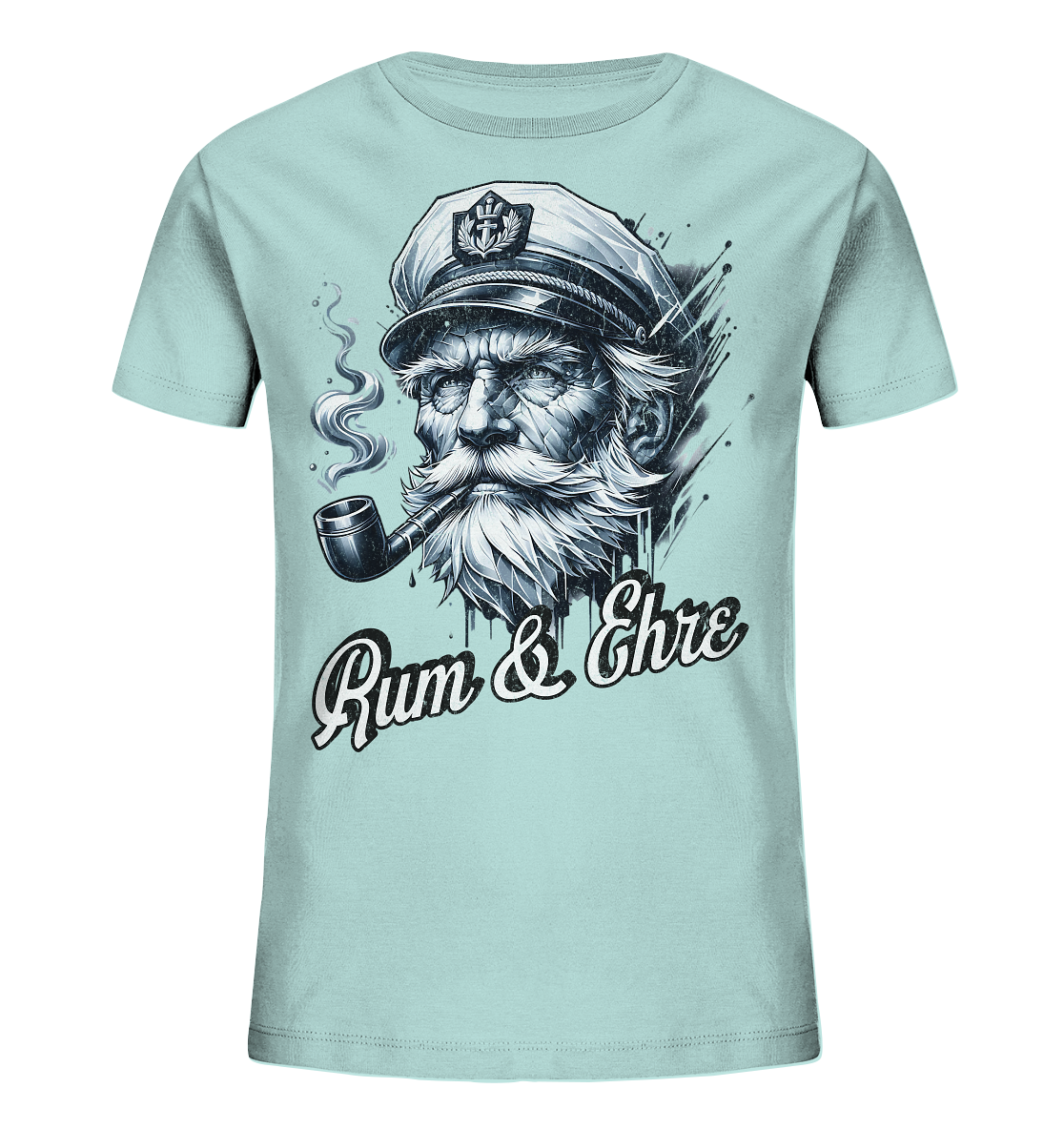 Rum und Ehre Kapitän - Kinder Bio Shirt