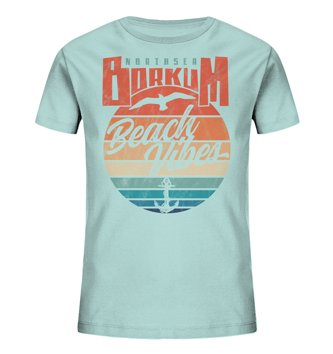 Borkum Beach Vibes - Kinder Bio Shirt - Kiebitzdelle