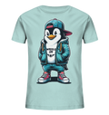 Hipster Pinguin Waddle On - Kinder Bio Shirt - Kiebitzdelle