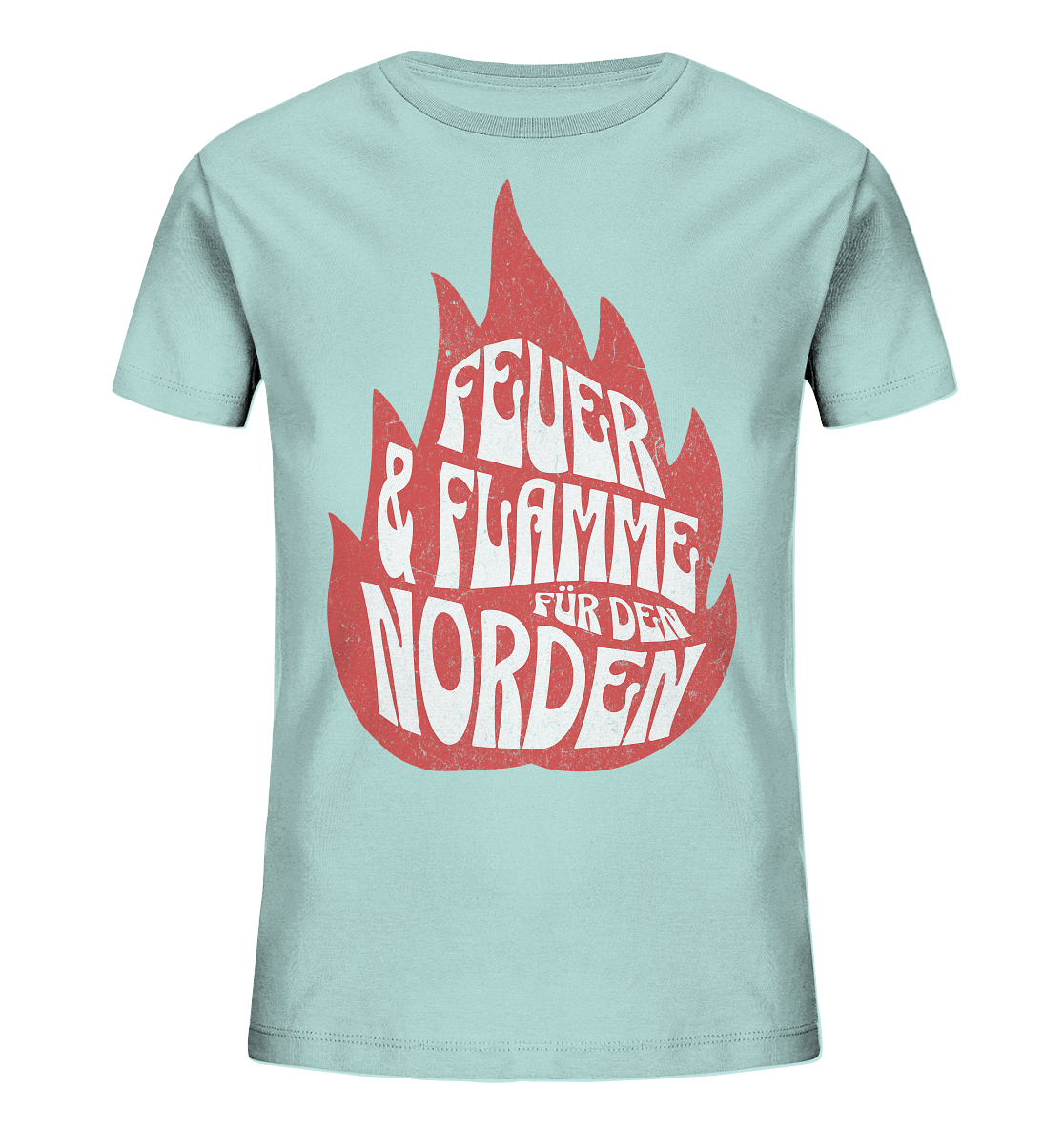 Feuer und Flamme für den Norden - Kinder Bio Shirt