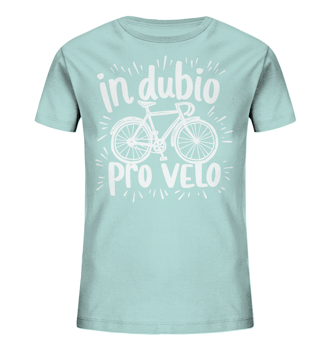 In dubio pro velo Fahrrad Spruch - Kinder Bio Shirt