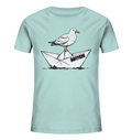 Papierschiff Möwe Moin - Kinder Bio Shirt - Kiebitzdelle