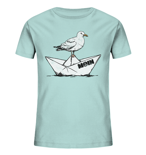 Papierschiff Möwe Moin - Kinder Bio Shirt - Kiebitzdelle