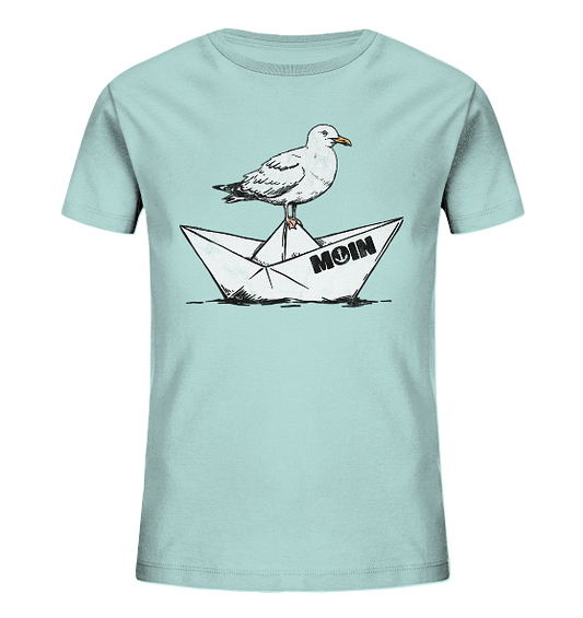 Papierschiff Möwe Moin - Kinder Bio Shirt
