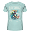 Steife Brise gibt’s bei uns gratis Leuchtturm Spruch - Kinder Bio Shirt - Kiebitzdelle