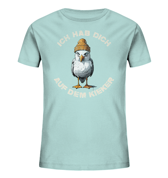 Ich hab Dich auf dem Kieker Möwe Spruch - Kinder Bio Shirt - Kiebitzdelle