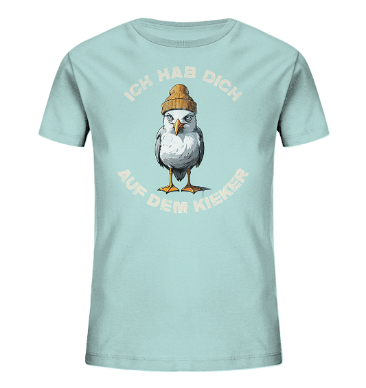 Ich hab Dich auf dem Kieker Möwe Spruch - Kinder Bio Shirt