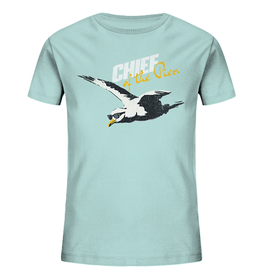 Chief of the Pier Chef Möwe mit Sonnenbrille - Kinder Bio Shirt