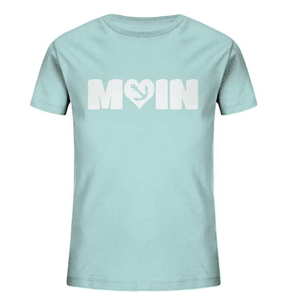 Moin Spruch mit Herz Anker - Kinder Bio Shirt - Kiebitzdelle