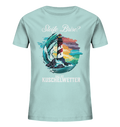 Steife Brise das ist Kuschelwetter Nordsee Spruch - Kinder Bio Shirt - Kiebitzdelle