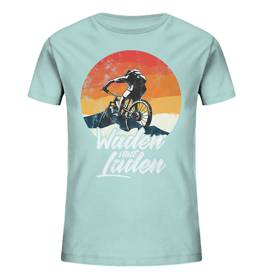 Waden statt Laden Fahrrad E-Bike Radtrikot - Kinder Bio Shirt