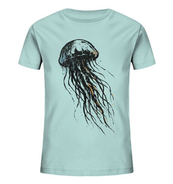 Street Art Qualle - Kinder Bio Shirt - Kiebitzdelle