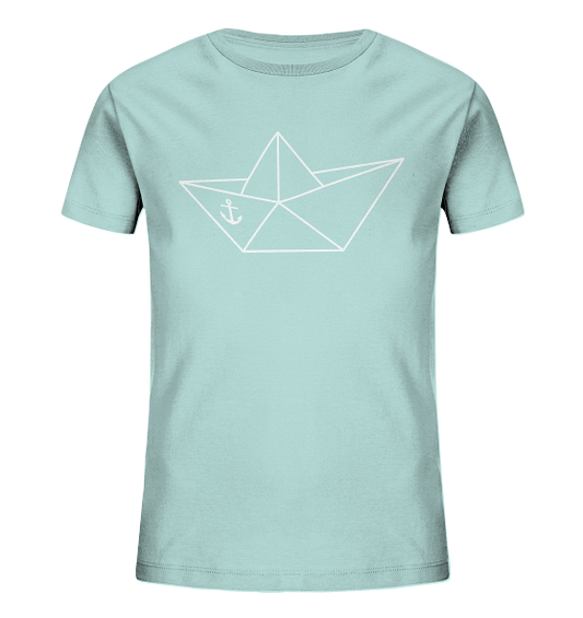 Papierschiff Papierboot Origami - Kinder Bio Shirt