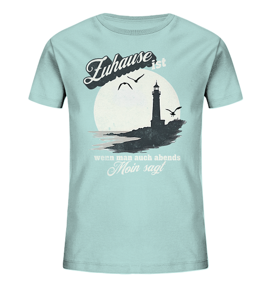 Moin Spruch Zuhause - Kinder Bio Shirt