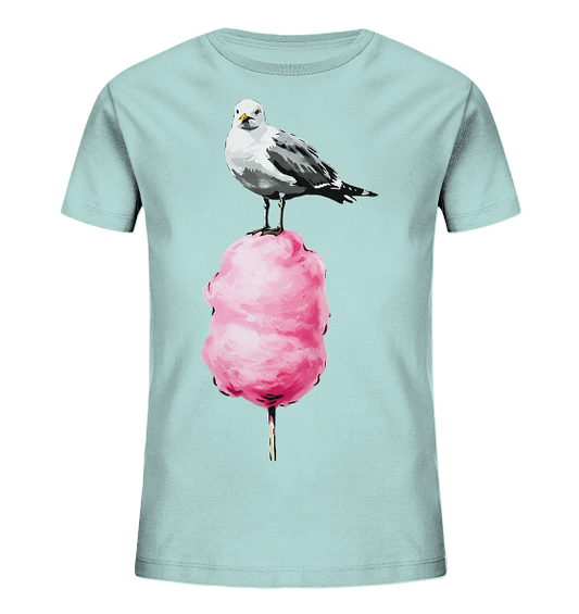 Möwe auf Zuckerwatte - Kinder Bio Shirt