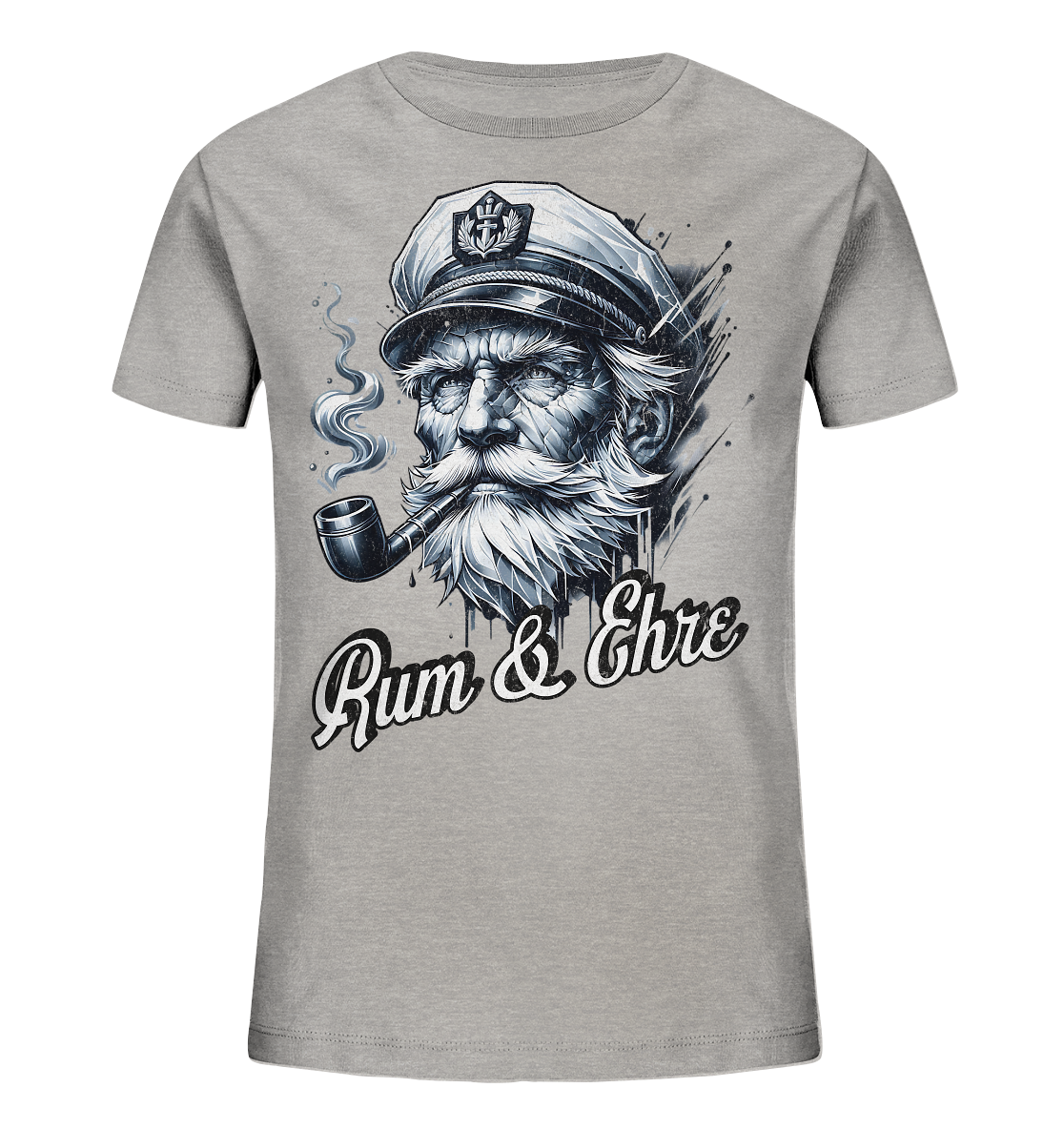 Rum und Ehre Kapitän - Kinder Bio Shirt