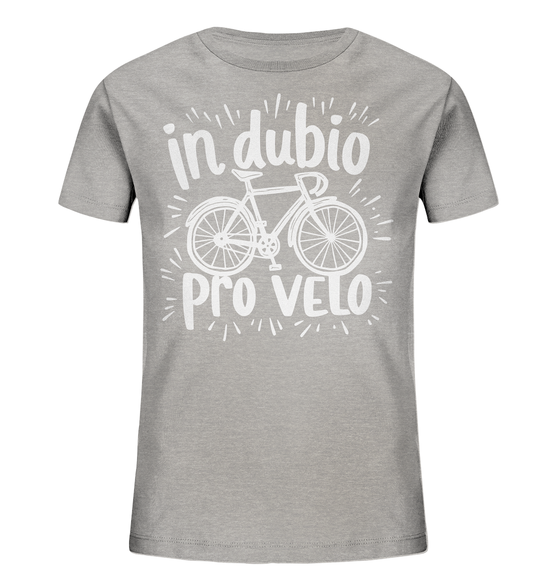 In dubio pro velo Fahrrad Spruch - Kinder Bio Shirt