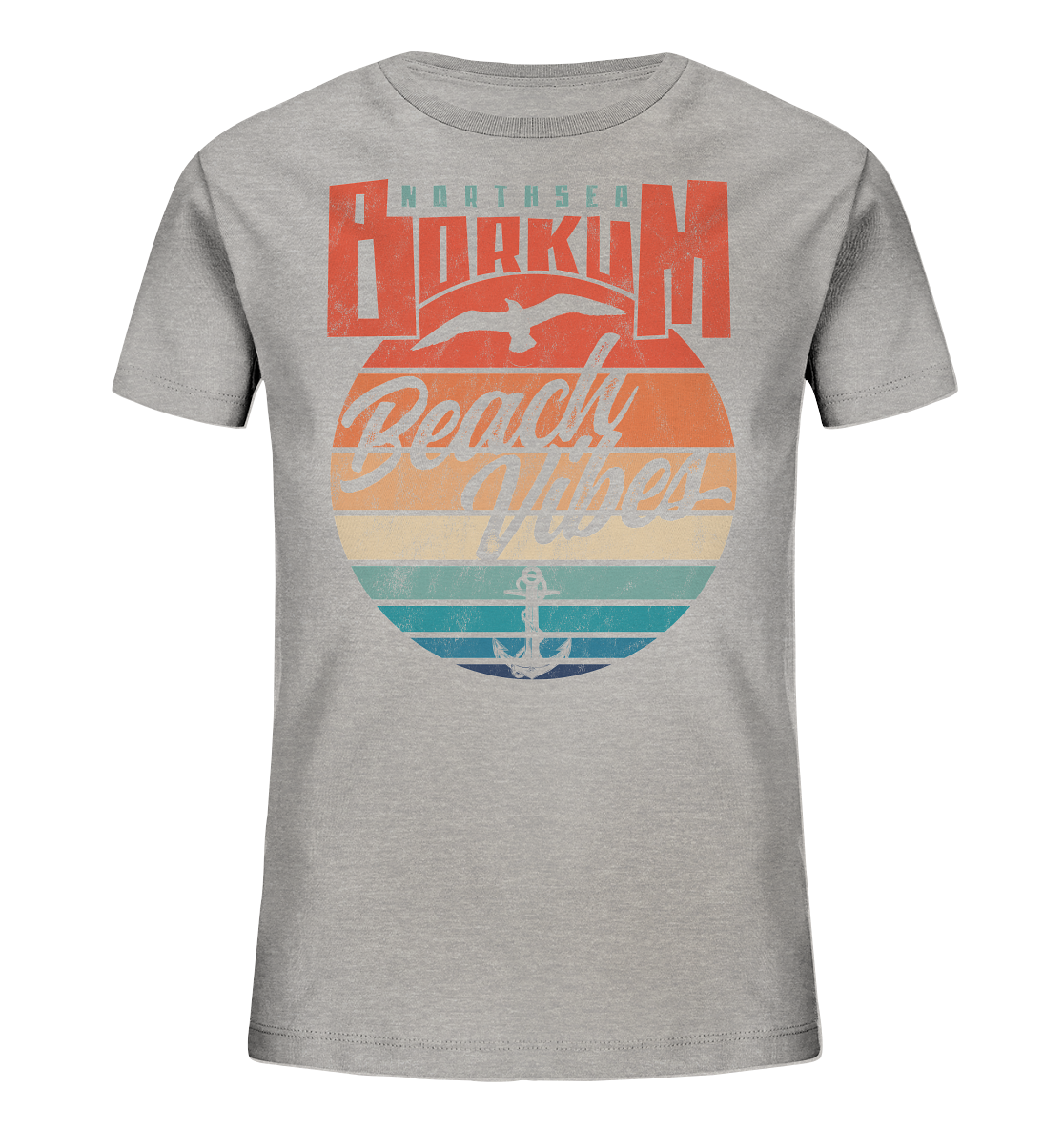 Borkum Beach Vibes - Kinder Bio Shirt - Kiebitzdelle
