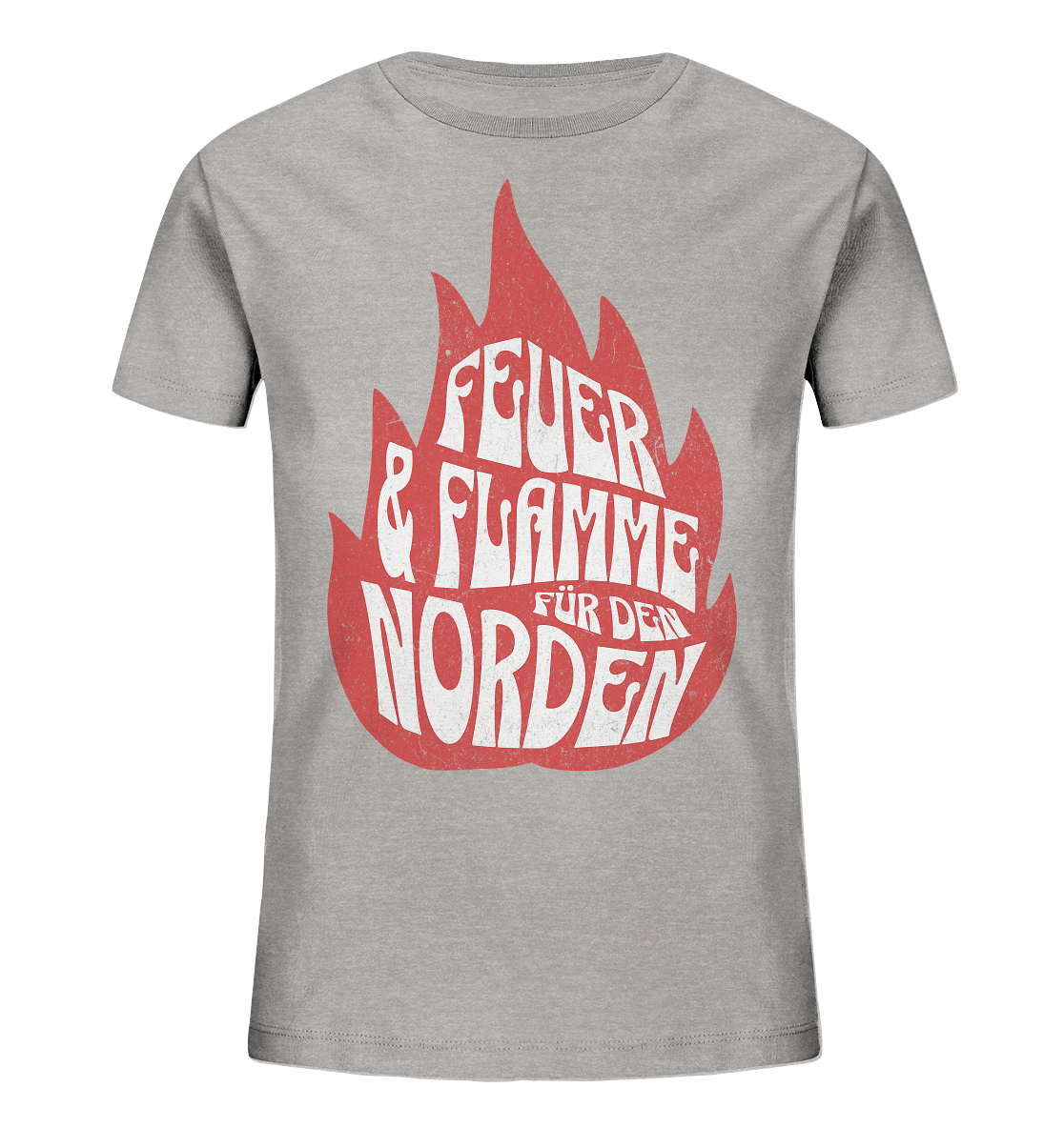 Feuer und Flamme für den Norden - Kinder Bio Shirt
