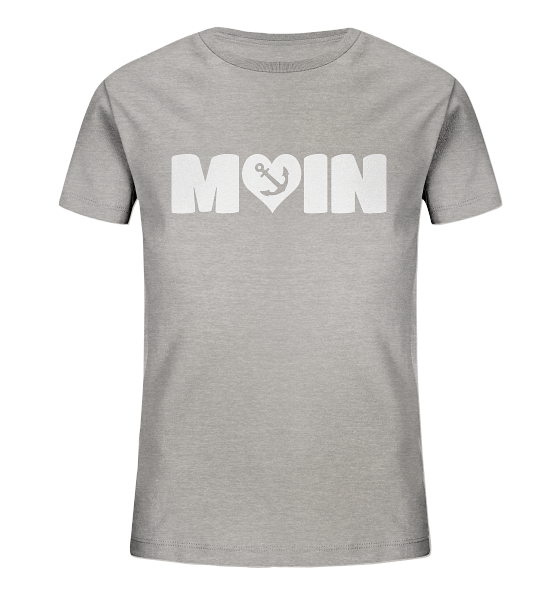 Moin Spruch mit Herz Anker - Kinder Bio Shirt - Kiebitzdelle