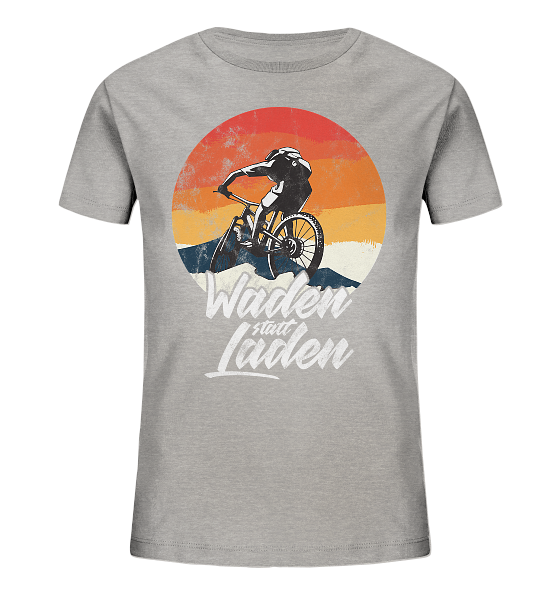 Waden statt Laden Fahrrad E-Bike Radtrikot - Kinder Bio Shirt - Kiebitzdelle