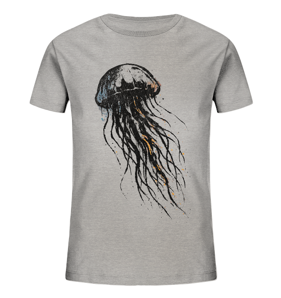 Street Art Qualle - Kinder Bio Shirt - Kiebitzdelle