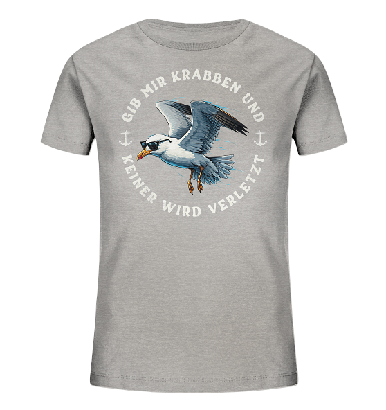 Gib mir Krabben und keiner wird verletzt - Kinder Bio Shirt - Kiebitzdelle