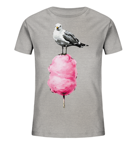 Möwe auf Zuckerwatte - Kinder Bio Shirt
