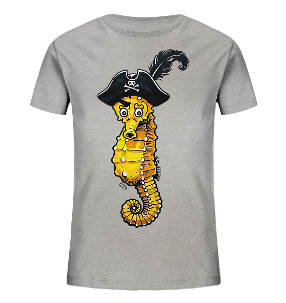 Seepferdchen Seeräuber Pirat - Kinder Bio Shirt - Kiebitzdelle