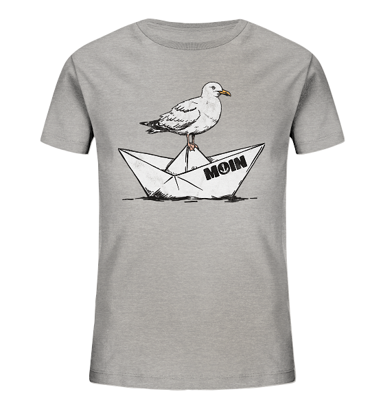 Papierschiff Möwe Moin - Kinder Bio Shirt - Kiebitzdelle