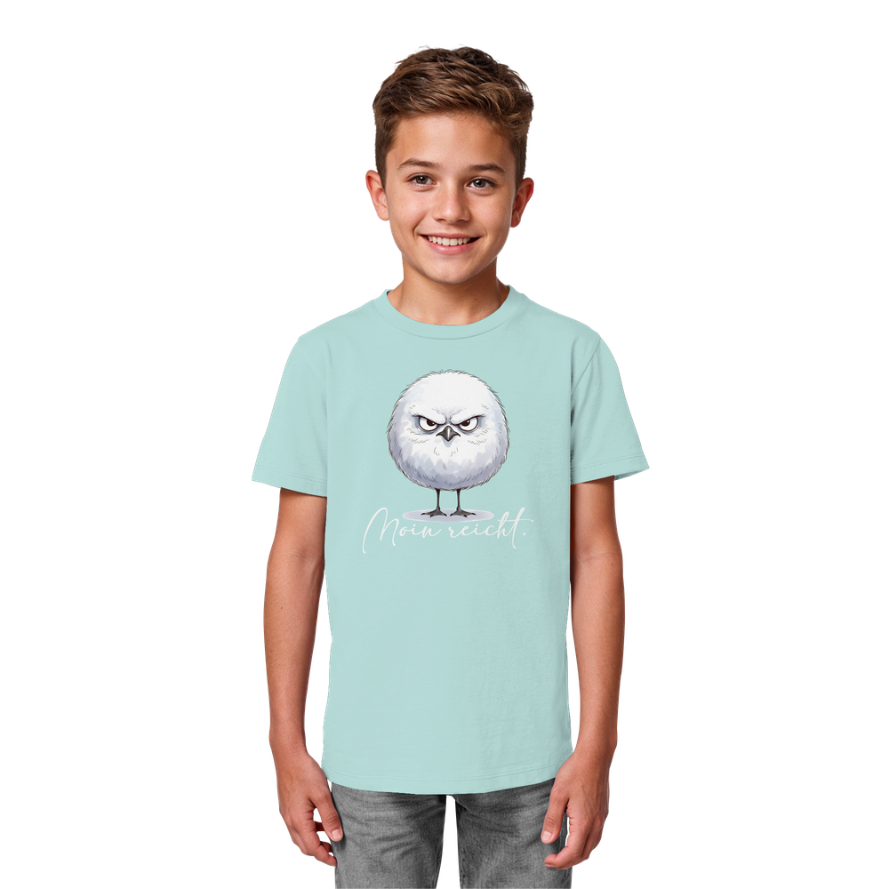 Moin reicht - Grimmige runde Möwe - Kids Organic Shirt
