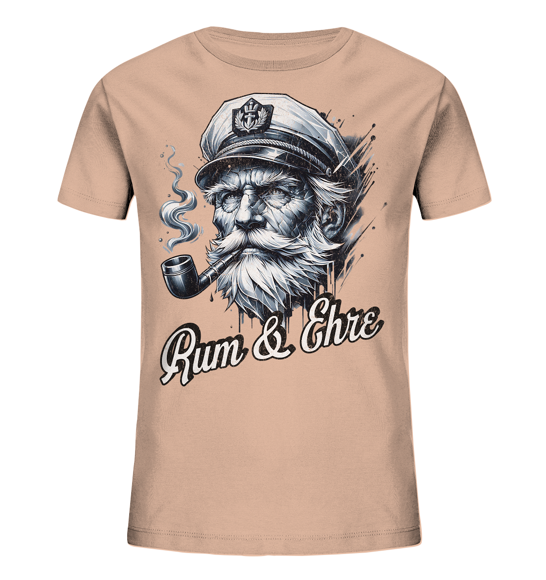 Rum und Ehre Kapitän - Kinder Bio Shirt