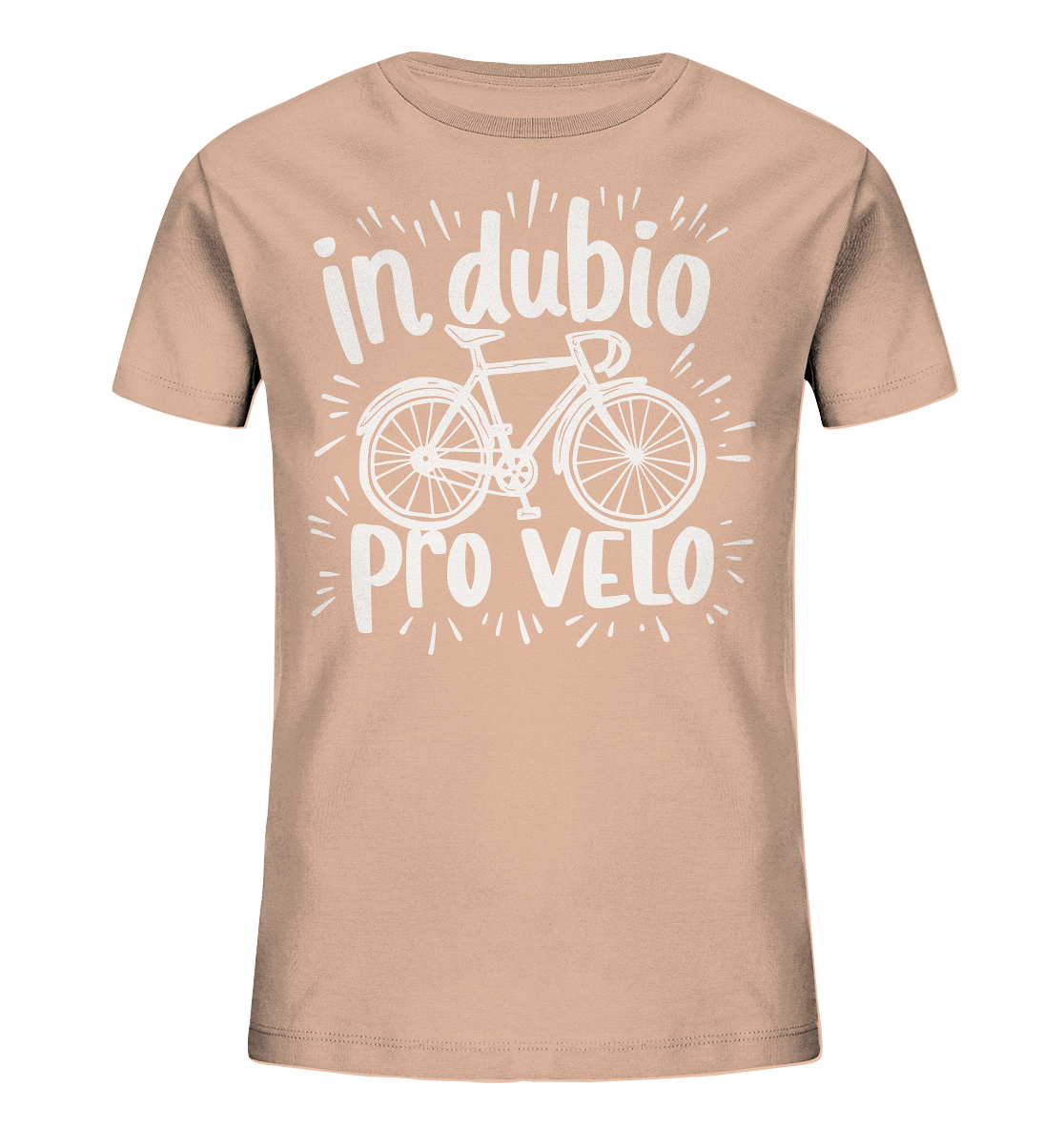 In dubio pro velo Fahrrad Spruch - Kinder Bio Shirt - Kiebitzdelle