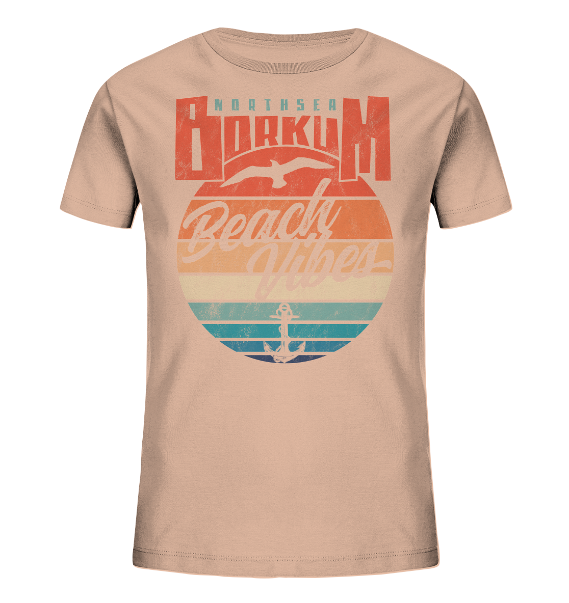 Borkum Beach Vibes - Kinder Bio Shirt - Kiebitzdelle