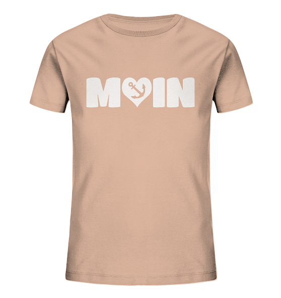 Moin Spruch mit Herz Anker - Kinder Bio Shirt - Kiebitzdelle