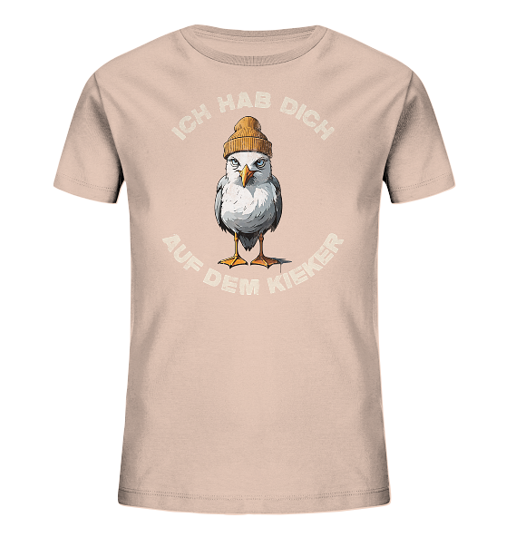 Ich hab Dich auf dem Kieker Möwe Spruch - Kinder Bio Shirt - Kiebitzdelle