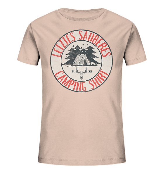 Letztes sauberes Camping Shirt - Kinder Bio Shirt - Kiebitzdelle