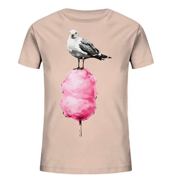 Möwe auf Zuckerwatte - Kinder Bio Shirt