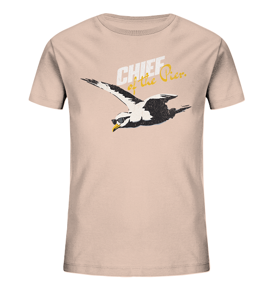 Chief of the Pier Chef Möwe mit Sonnenbrille - Kinder Bio Shirt - Kiebitzdelle