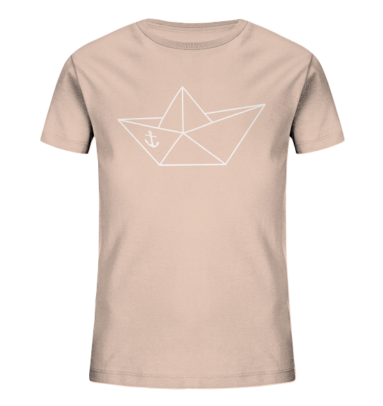 Papierschiff Papierboot Origami - Kinder Bio Shirt - Kiebitzdelle